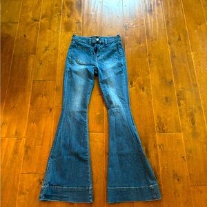 Veronica beard bell bottom fitted jean